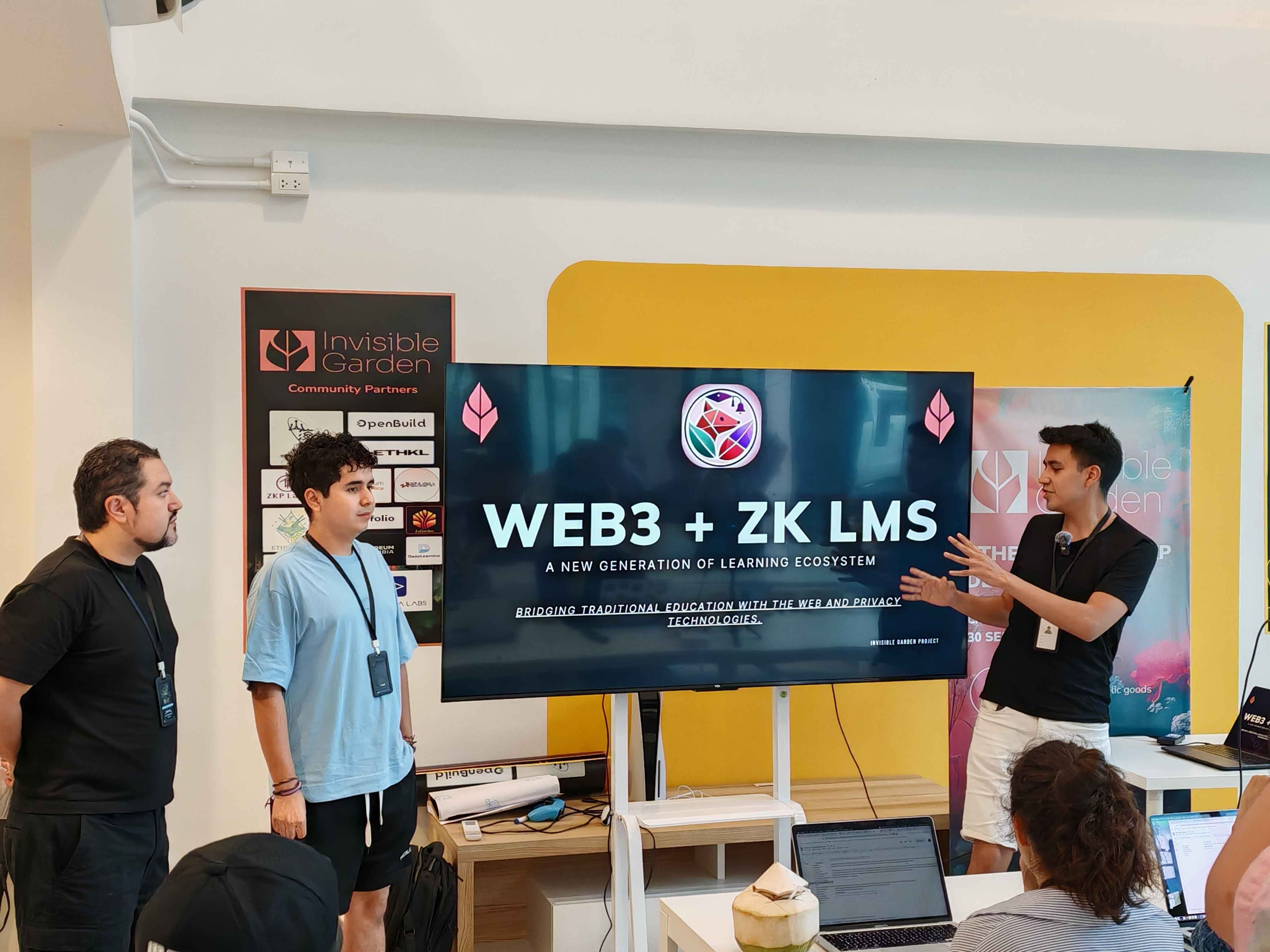 Participants engaged in hands-on cryptography exercises
